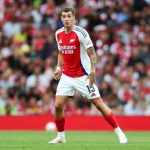 Arsenal FC v Bayer 04 Leverkusen Arsenal s Jakub Kiwior in action during the Arsenal FC v Bayer 04 Leverkusen pre-season